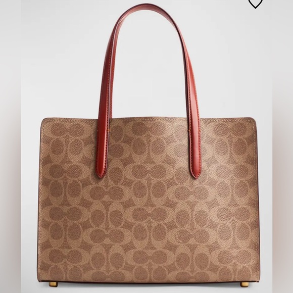 Coach NWT Carter 28 Signature Coated Canvas Tote Bag - Picture 4 of 8